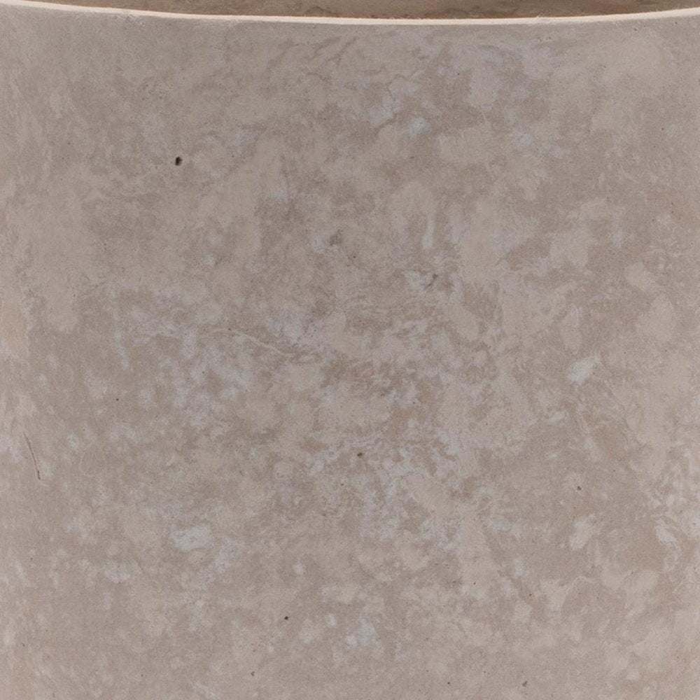 7" Beige Recycled Paper Urn Table Vase HomeRoots