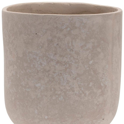 7" Beige Recycled Paper Urn Table Vase HomeRoots