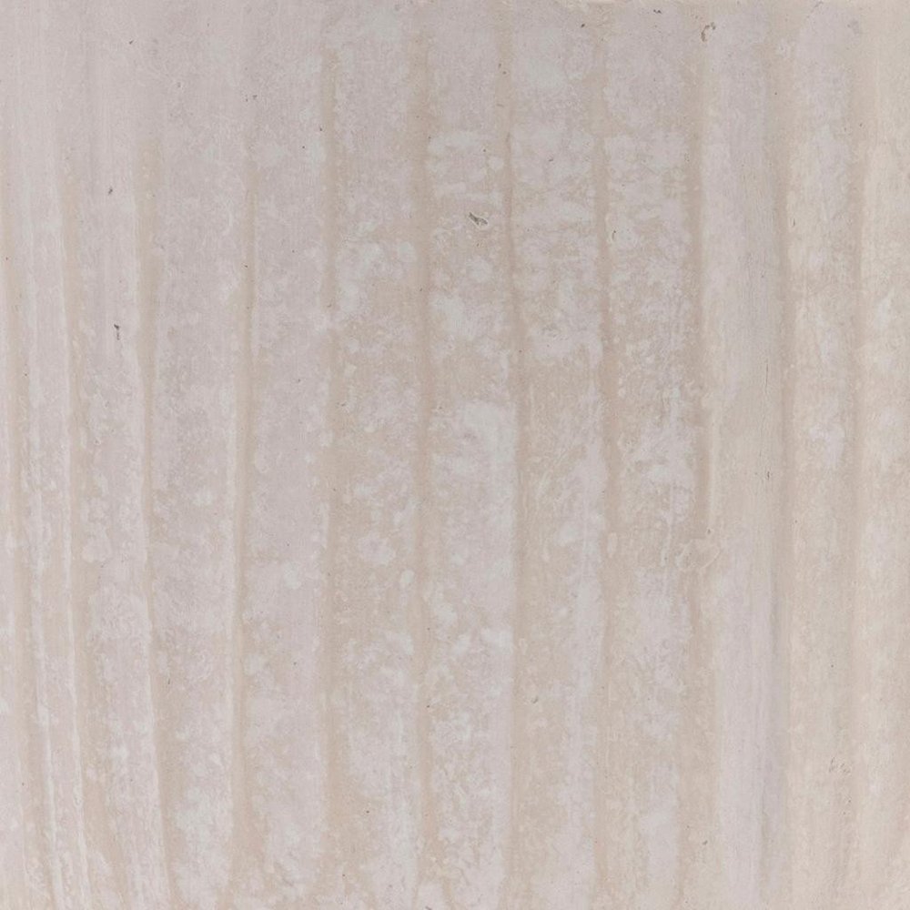 8" Beige Recycled Paper Textured Lines Urn Table Vase HomeRoots