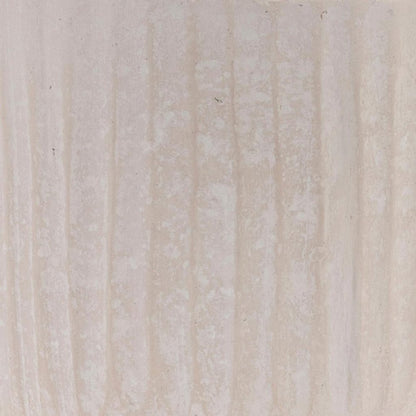 8" Beige Recycled Paper Textured Lines Urn Table Vase HomeRoots