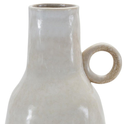11" Gray And White Ceramic Round Table Vase HomeRoots