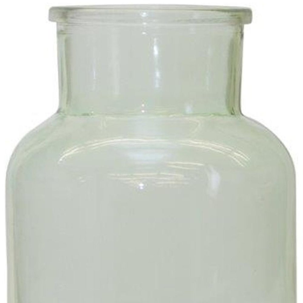 10" Green Glass Cylindrical Table Vase HomeRoots