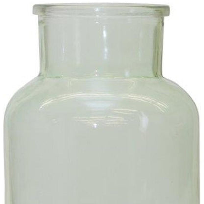 10" Green Glass Cylindrical Table Vase HomeRoots