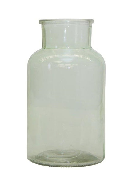10" Green Glass Cylindrical Table Vase HomeRoots