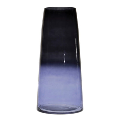 13" Blue Ombre Glass Tapered Table Vase HomeRoots