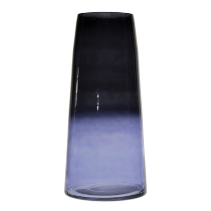 13" Blue Ombre Glass Tapered Table Vase HomeRoots