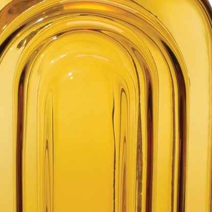 10" Amber Glass Table Vase HomeRoots
