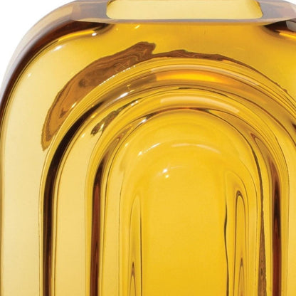 10" Amber Glass Table Vase HomeRoots