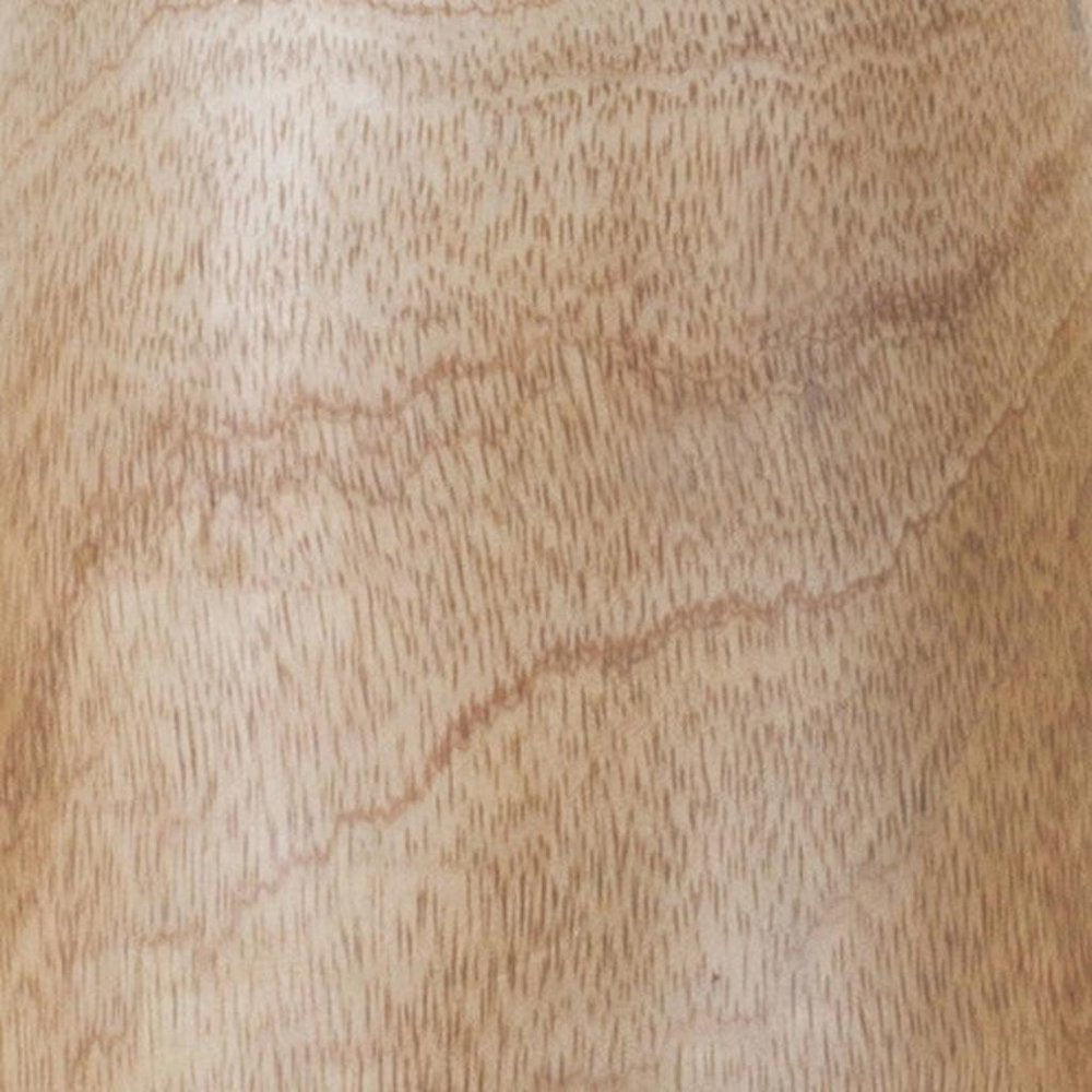 15" Natural Wood And Metal Cylinder Floor Vase HomeRoots
