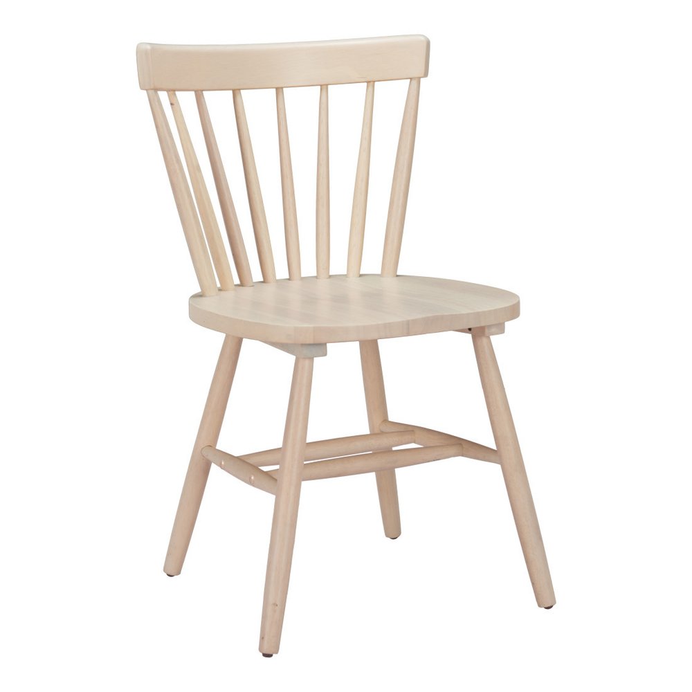 Set of Two Black Solid Wood Windsor Back Dining Side Chairs HomeRoots