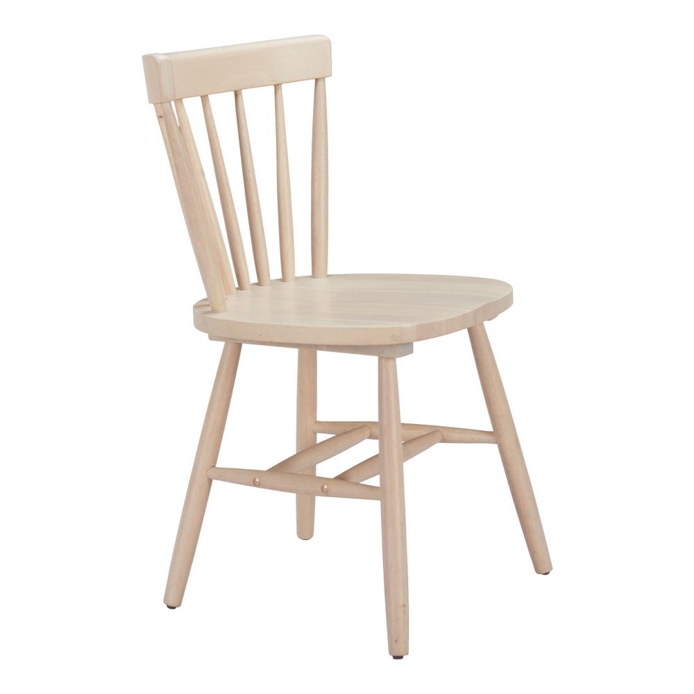 Set of Two Black Solid Wood Windsor Back Dining Side Chairs — view 8
