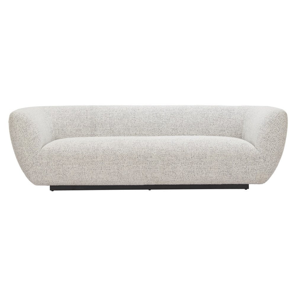 96" Gray Upholstered Sofa HomeRoots