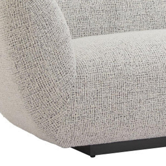 96" Gray Upholstered Sofa HomeRoots