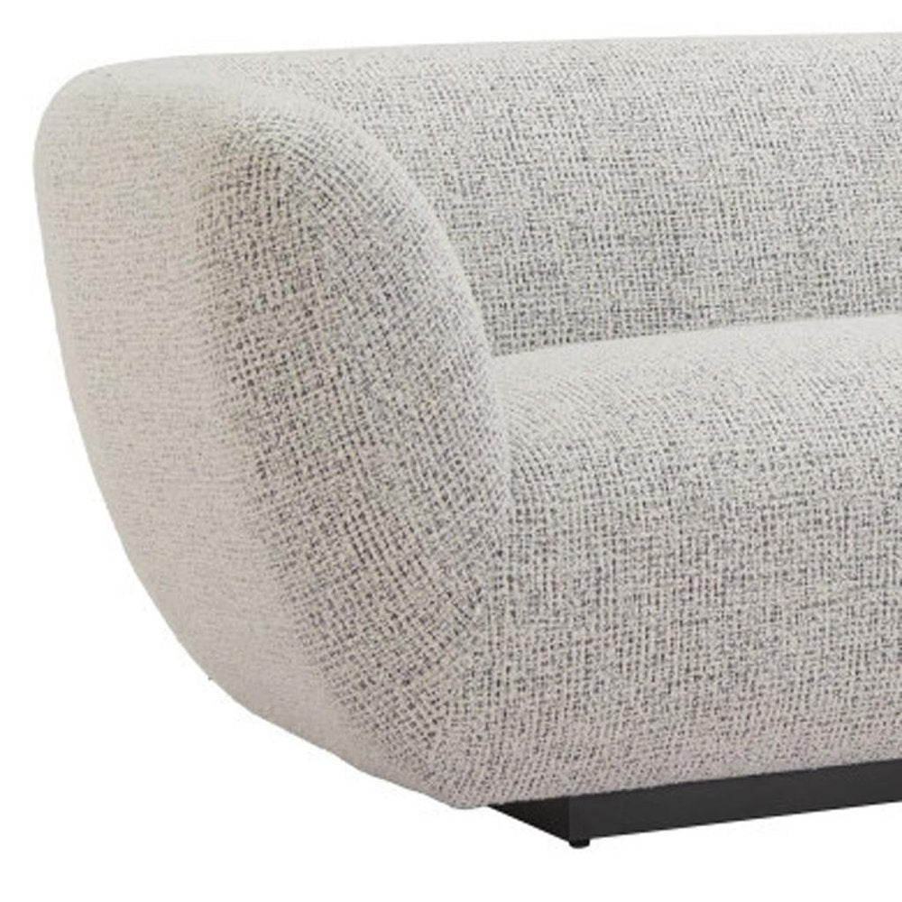 96" Gray Upholstered Sofa HomeRoots