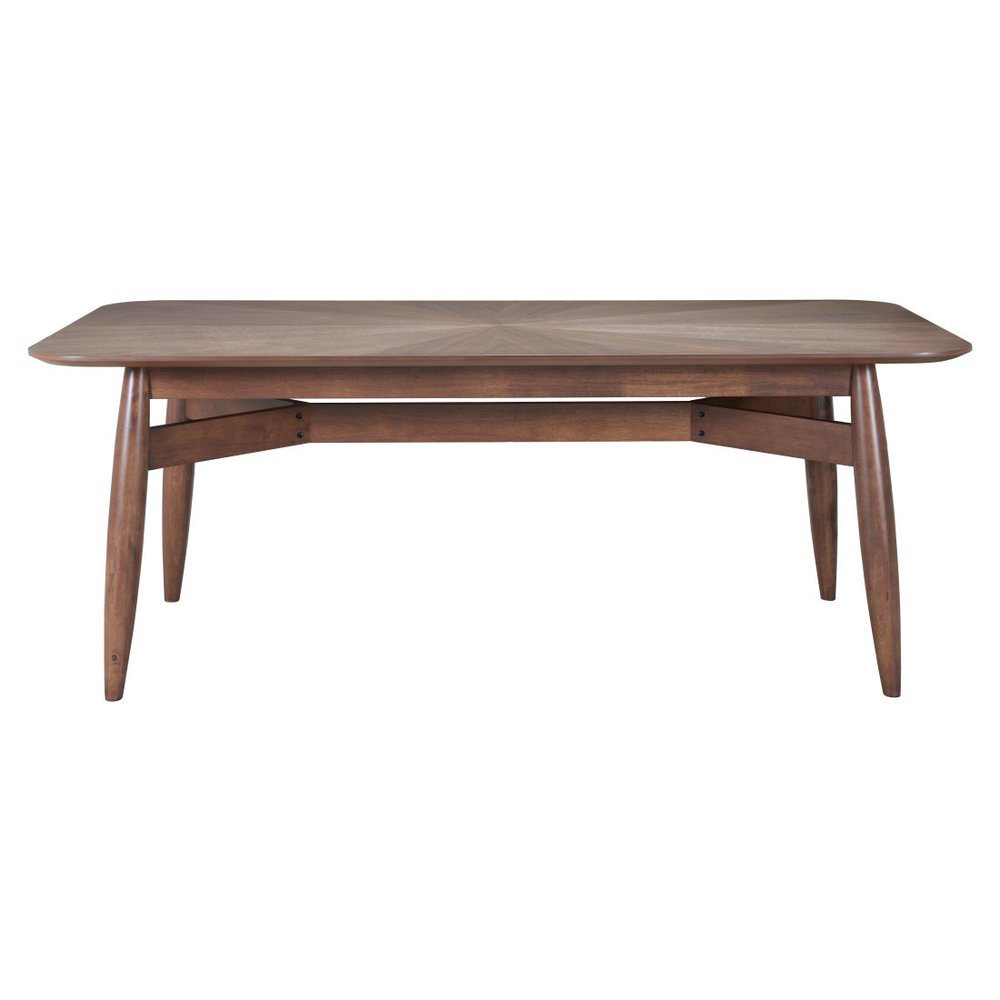 78" Espresso Solid Wood Dining Table HomeRoots