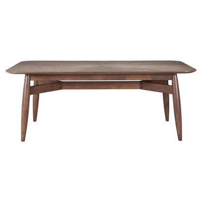 78" Espresso Solid Wood Dining Table HomeRoots