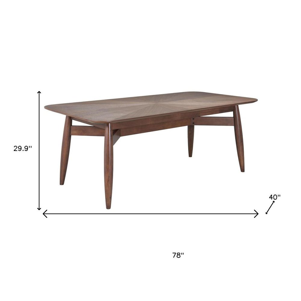 78" Espresso Solid Wood Dining Table HomeRoots