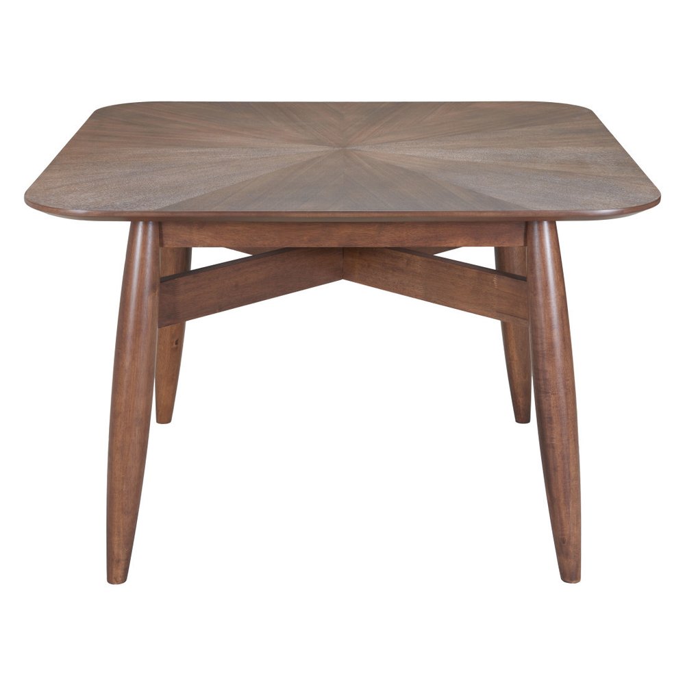 46" Espresso Solid Wood Square Dining Table HomeRoots