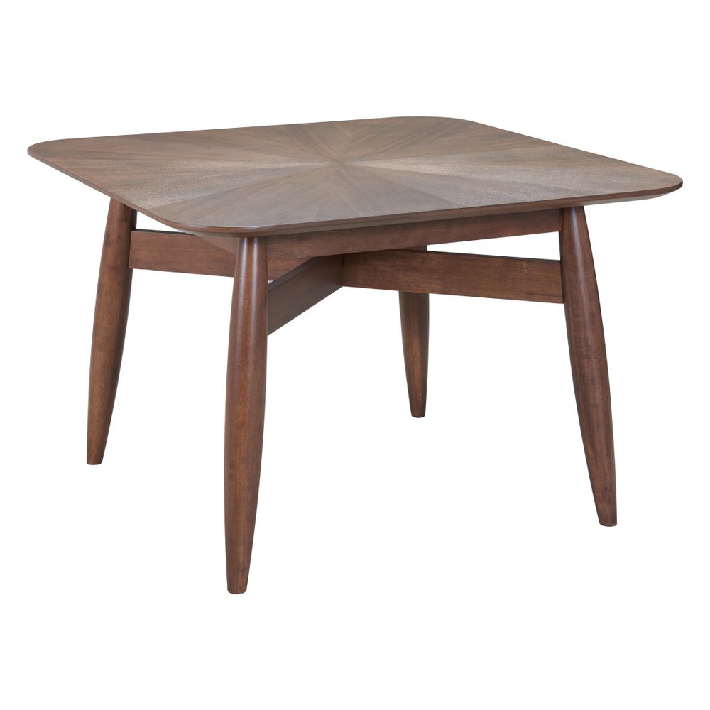 46" Espresso Solid Wood Square Dining Table HomeRoots
