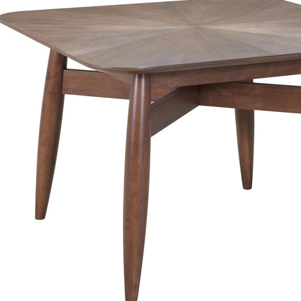 46" Espresso Solid Wood Square Dining Table HomeRoots