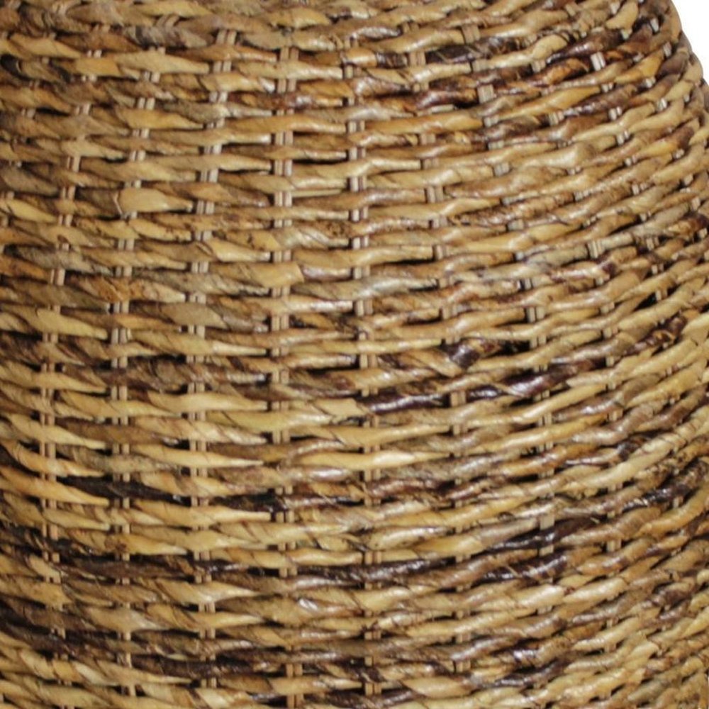 20" Natural Rattan Round Drum End Table HomeRoots