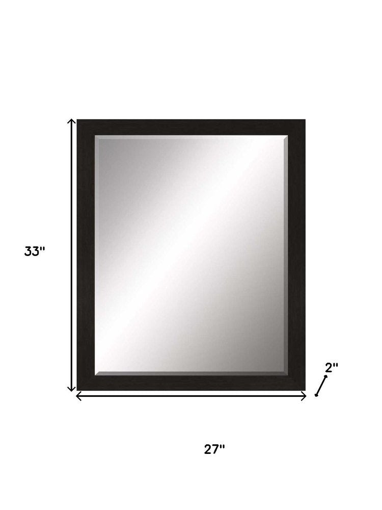 33" Dark Brown Accent Mirror — view 4