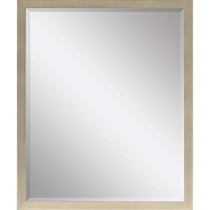 31" Silver Wood Accent Mirror