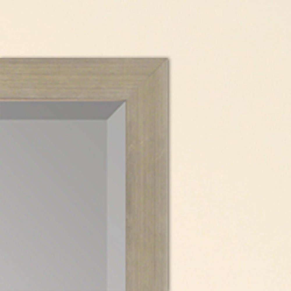 39" Silver Solid Wood Framed Accent Mirror — view 1
