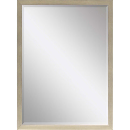39" Silver Solid Wood Framed Accent Mirror