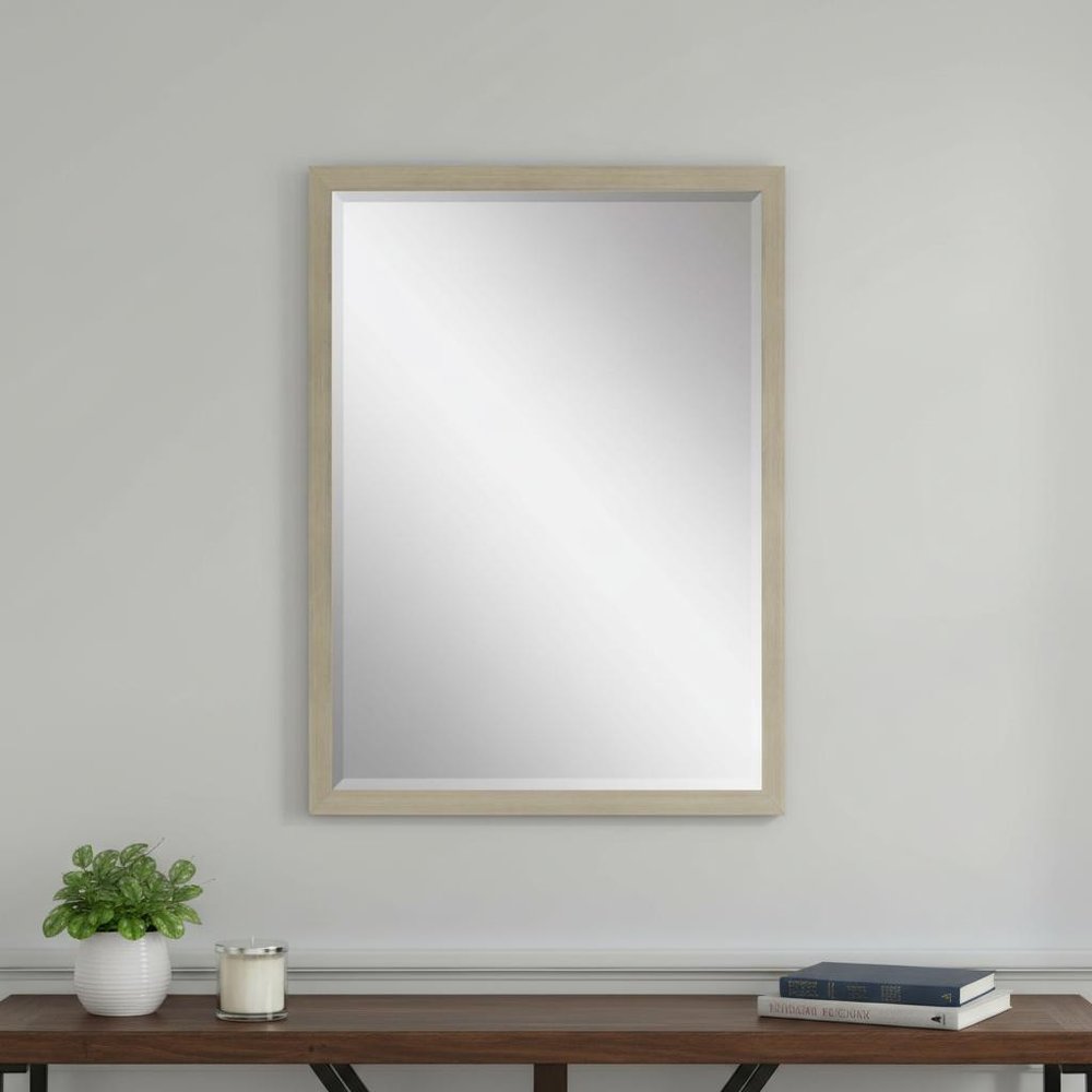 39" Silver Solid Wood Framed Accent Mirror — view 5