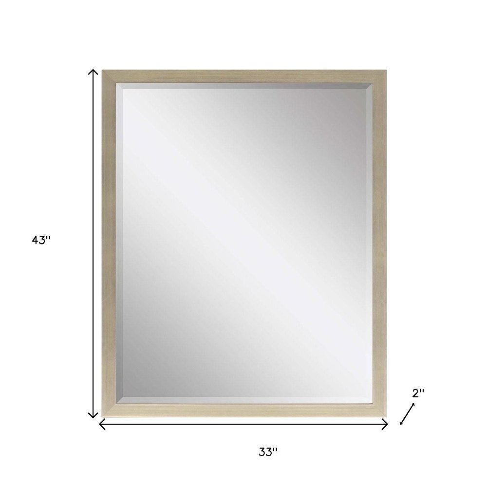 43" Silver Wood Accent Mirror — view 5