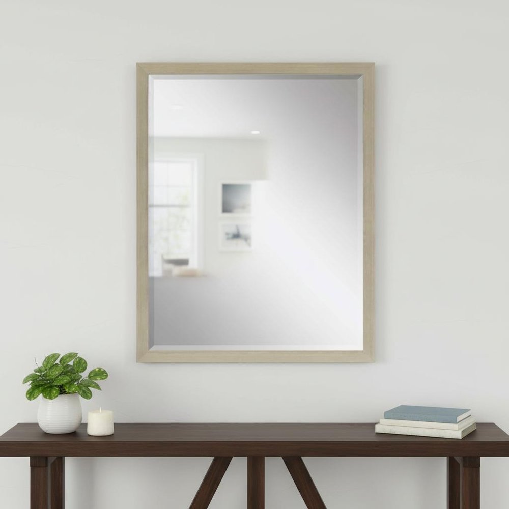 43" Silver Wood Accent Mirror — view 6