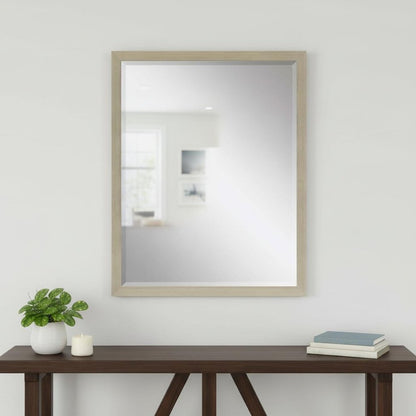 43" Silver Wood Accent Mirror