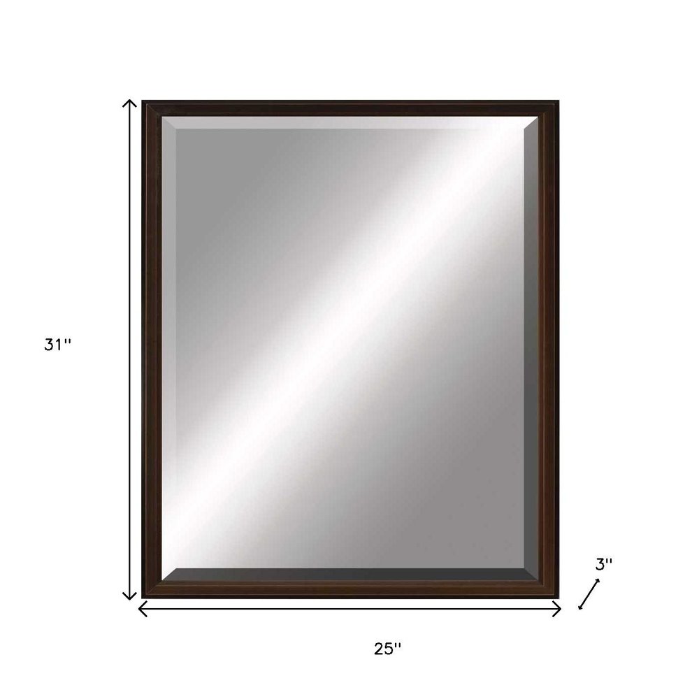 31" Bronze Wood Accent Mirror — view 5
