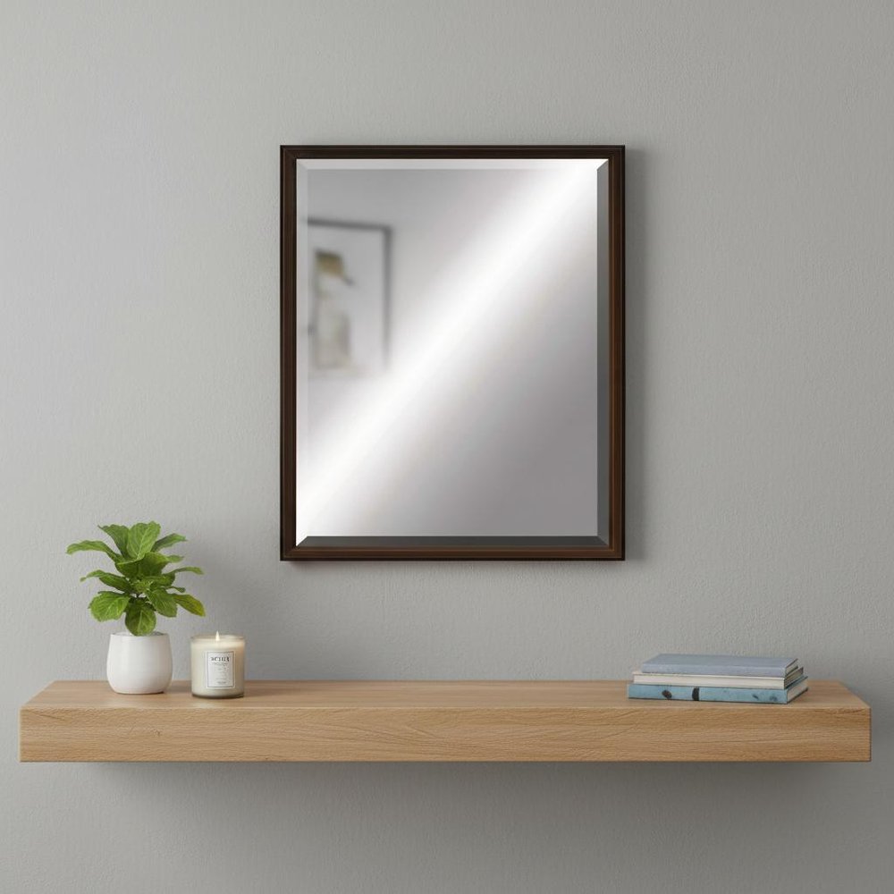 31" Bronze Wood Accent Mirror — view 6