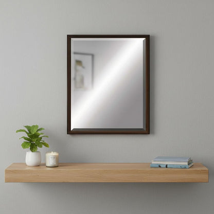 31" Bronze Wood Accent Mirror
