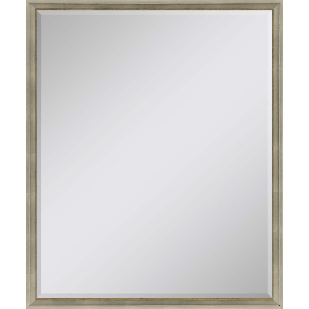 30" Silver Wood Accent Mirror — view 1