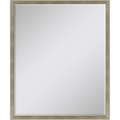 30" Silver Wood Accent Mirror