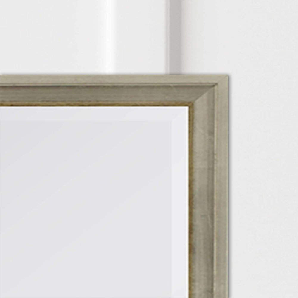30" Silver Wood Accent Mirror — view 3