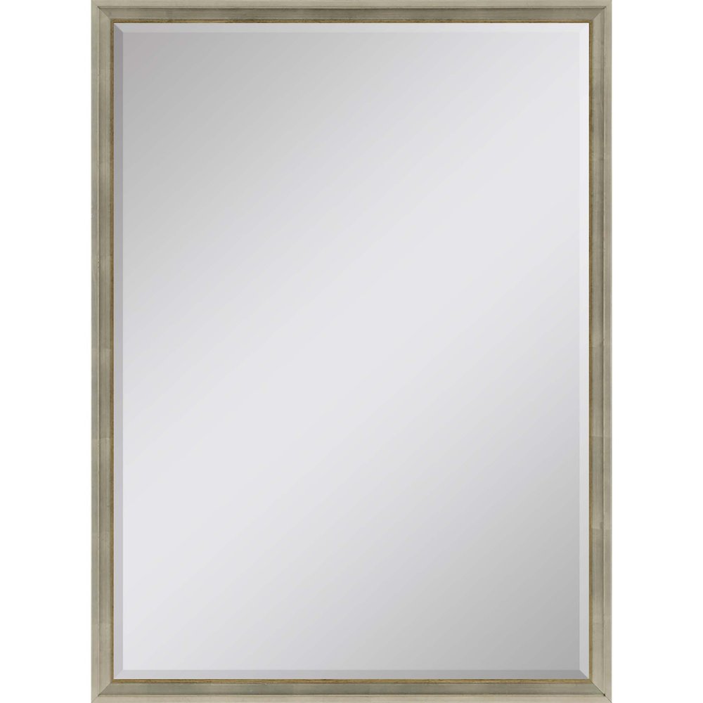 38" Silver Wood Accent Mirror — view 1