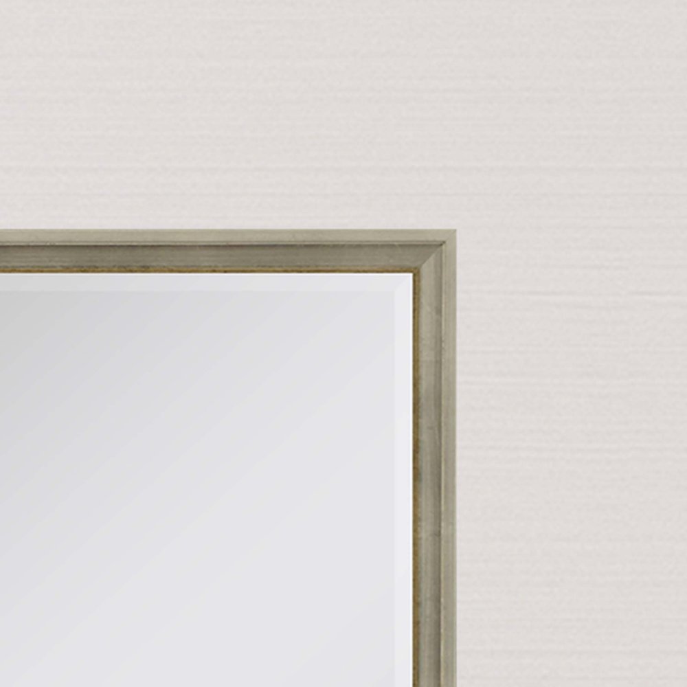 38" Silver Wood Accent Mirror — view 3