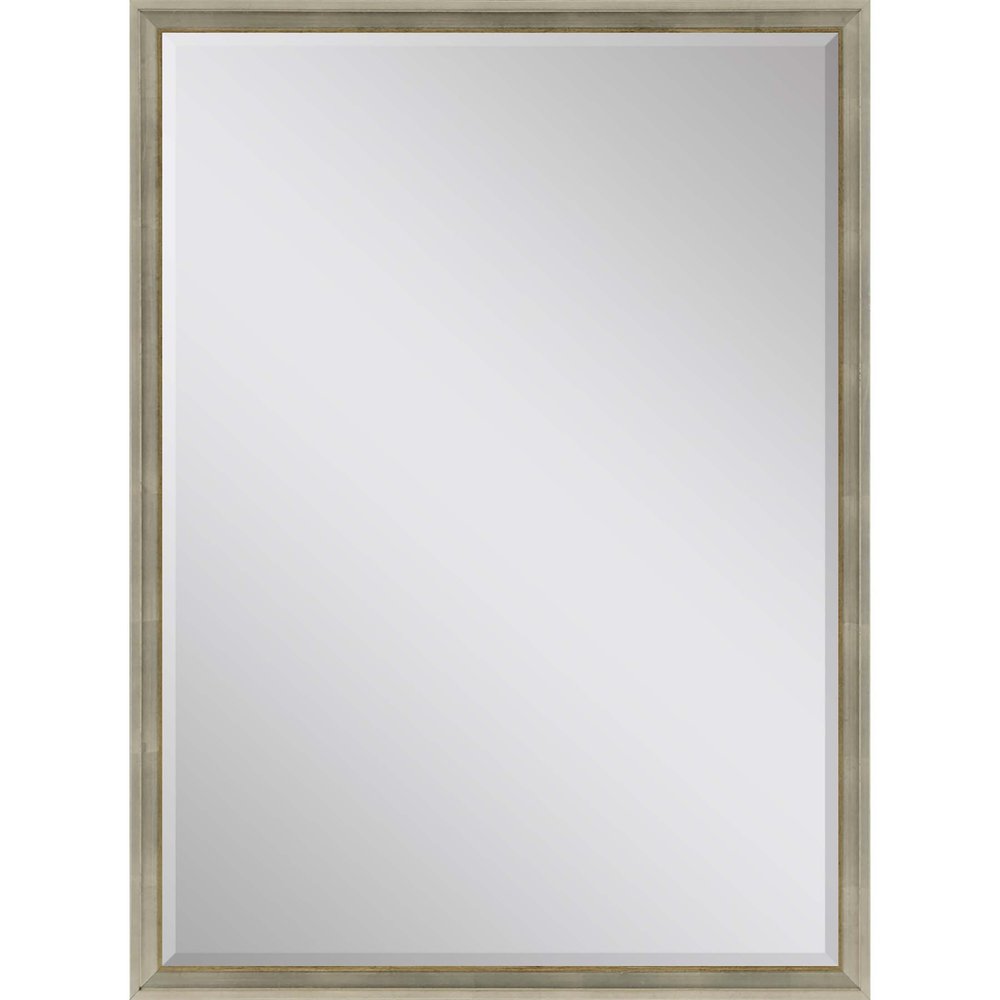 38" Silver Wood Accent Mirror — view 4