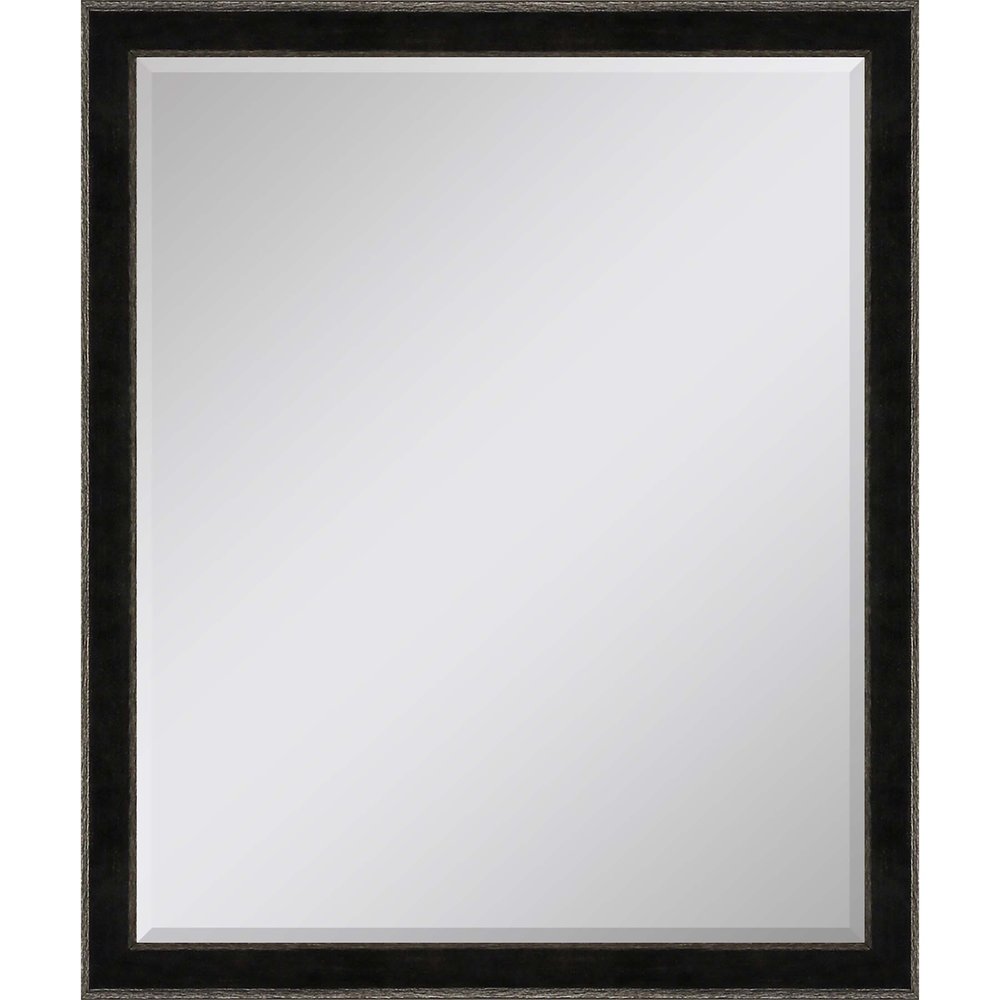 32" Dark Brown Wood Accent Mirror — view 1