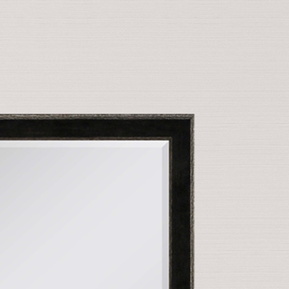 32" Dark Brown Wood Accent Mirror — view 3