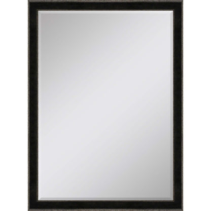 40" Dark Brown Solid Wood Framed Accent Mirror