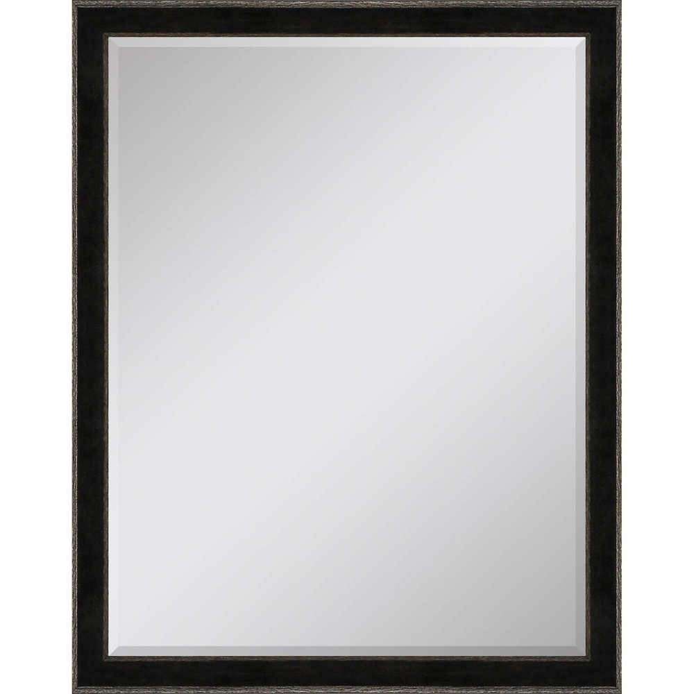 44" Dark Brown Wood Accent Mirror — view 1