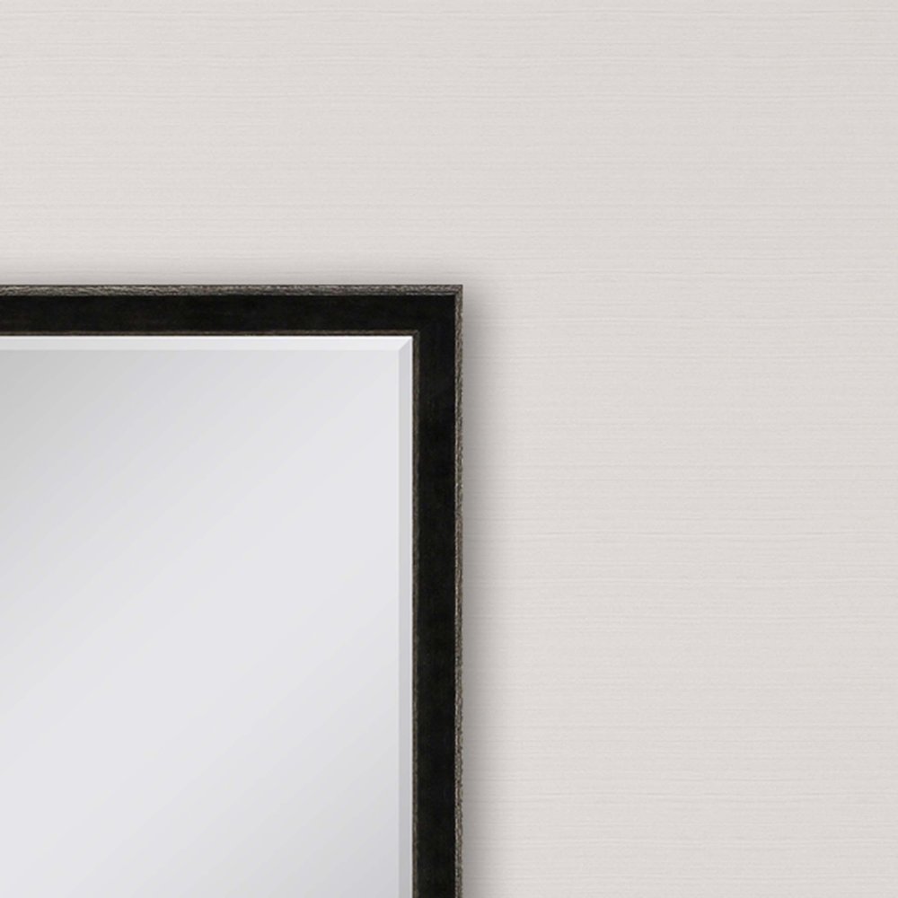 44" Dark Brown Wood Accent Mirror — view 3