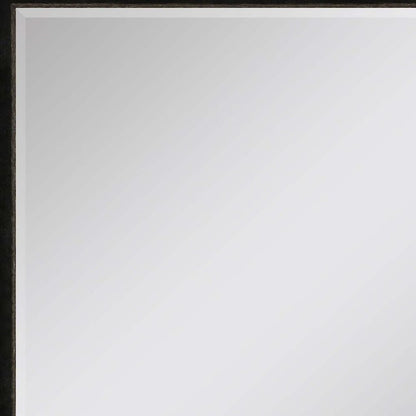 52" Dark Brown Wood Accent Mirror