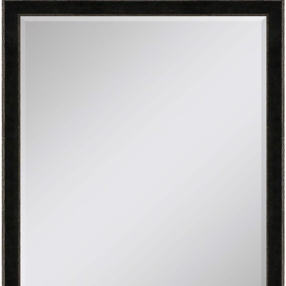 52" Dark Brown Wood Accent Mirror — view 5