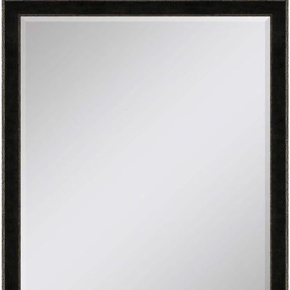 52" Dark Brown Wood Accent Mirror